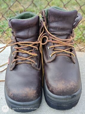 Red Wings Brown Leather Work Construction Boots Steel King Toe Size 13
